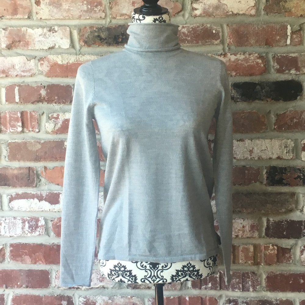 St. Emile Gray Wool Turtleneck